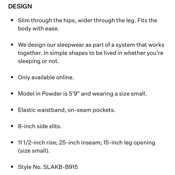 EILEEN FISHER L Slubby Organic Cotton Wide-Leg Sleep Pant in Black Pajama Pants - Picture 9 of 13